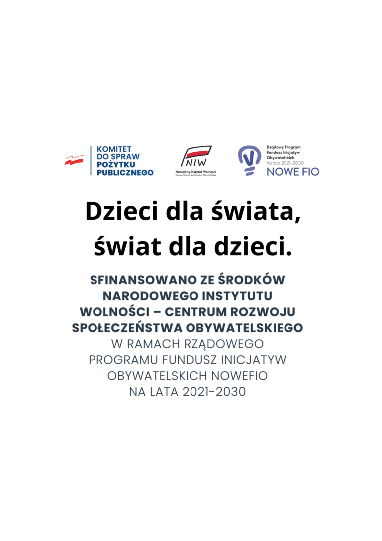 „Dzieci dla świata, świat dla dzieci” 